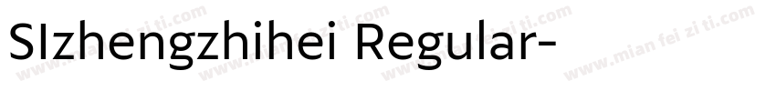 SIzhengzhihei Regular字体转换